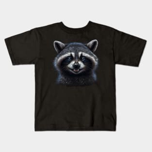 Raccoon Innocent Face Kids T-Shirt